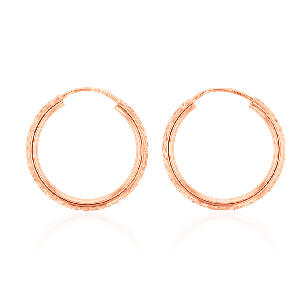 Small rose gold sleeper earrings on sale