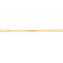 Load image into Gallery viewer, 9ct Yellow Gold Silverfilled Belcher 19cm Bracelet