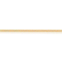 Load image into Gallery viewer, 9ct Silverfilled Yellow And White Gold Double Curb 50cm Chain
