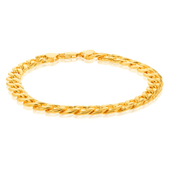 9ct Yellow Gold Silverfilled 200 Gauge 23cm Bracelet