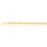 9ct Silverfilled Yellow Gold Singapore 19cm Bracelet