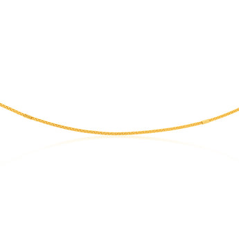 9ct Yellow Gold Silver Filled Wheat 45cm Chain