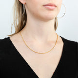 9ct Yellow Gold Silver Filled Wheat 45cm Chain