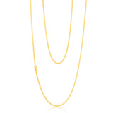 9ct Yellow Gold Silver Filled 60 Gauge Curb 80cm Chain