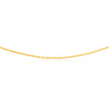 9ct Yellow Gold Silver Filled 60 Gauge Curb 80cm Chain