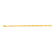 Load image into Gallery viewer, 9ct Yellow Gold Silverfilled 80 Gauge Curb 19cm Bracelet
