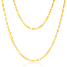 Load image into Gallery viewer, 9ct Yellow Gold Silverfilled 80Gauge 45cm Chain