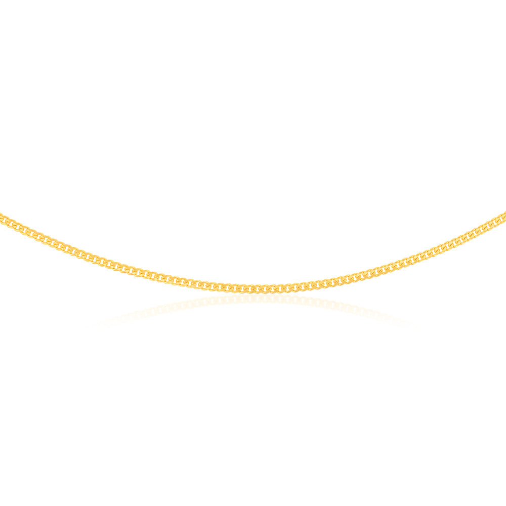 9ct Yellow Gold Silverfilled 80Gauge 45cm Chain