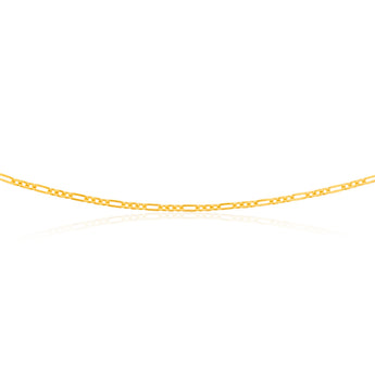 9ct Yellow Gold Silver Filled 65 Gauge Fancy 70cm Chain