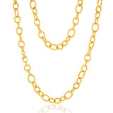 9ct Yellow Gold Silver Filled Belcher 45cm Chain