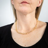 9ct Yellow Gold Silver Filled Belcher 45cm Chain