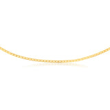 9ct Yellow Gold Silver Filled 80 Gauge Anchor 55cm Chain