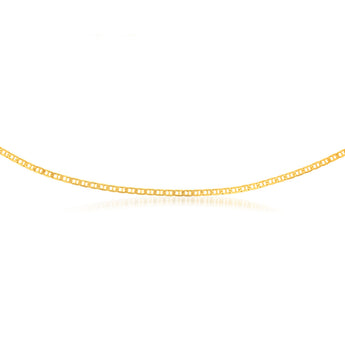 9ct Yellow Gold Silver Filled 80 Gauge Anchor 55cm Chain