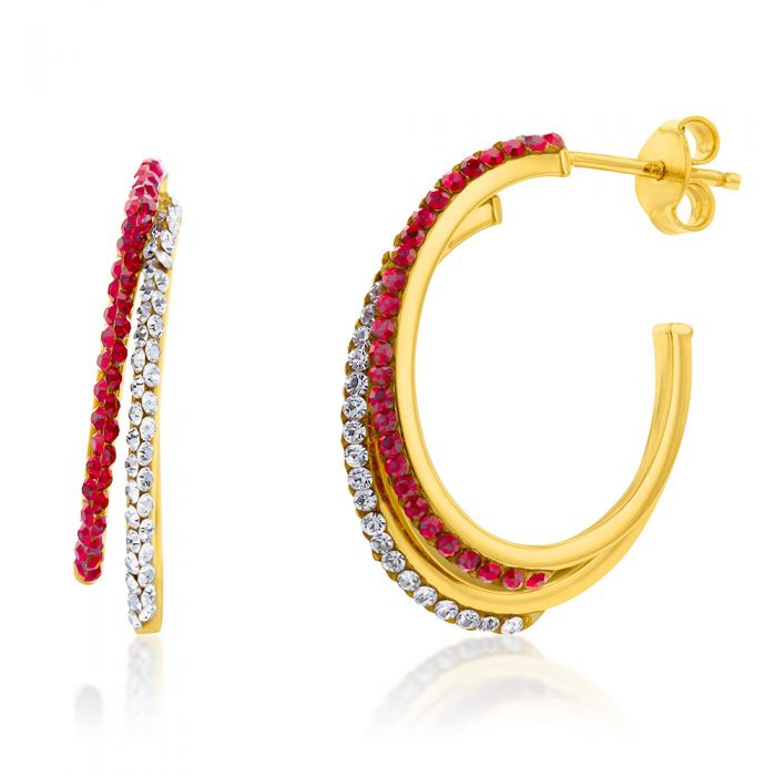 Semi hoop earrings discount