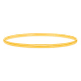 9ct Yellow Gold Silverfilled Light Weight 3mm X 65mm Bangle