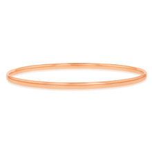 Load image into Gallery viewer, 9ct Rose Gold Silverfilled Light Weight 3mm X 65mm Bangle