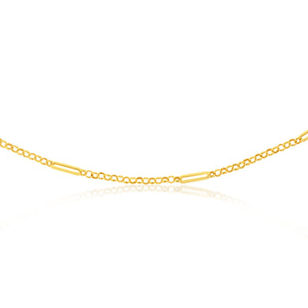 9ct Yellow Gold Silver Filled Belcher 45.70cm Chain