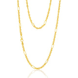 9ct Yellow Gold Silver Filled Fancy 60cm Chain