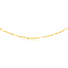 Load image into Gallery viewer, 9ct Yellow Gold Silverfilled Fancy 70cm Chain