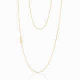 9ct Yellow Gold Silverfilled Snake 50cm Chain