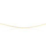 9ct Yellow Gold Silverfilled Snake 50cm Chain