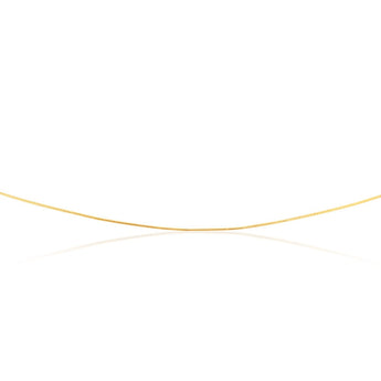 9ct Yellow Gold Silverfilled Snake 50cm Chain