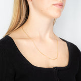 9ct Yellow Gold Silverfilled Snake 50cm Chain