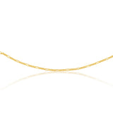 9ct Yellow Gold Silver Filled Fancy 50cm Chain