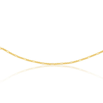 9ct Yellow Gold Silver Filled Fancy 50cm Chain