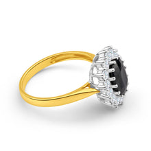 Load image into Gallery viewer, 18ct Ring with 2.70 Carat Natural Sapphire and 0.70ct Diamonds &quot;Princess Catherine&quot;