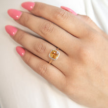 Load image into Gallery viewer, 9ct Yellow Gold 2.00 Carat Citrine and Diamond Ring