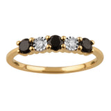 9ct Yellow Gold Natural Sapphire & Diamond Ring