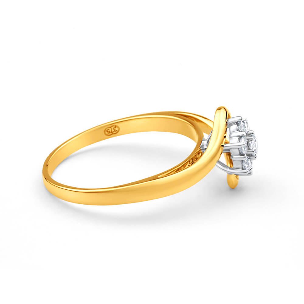 9ct Yellow Gold 1/3 Carat Diamond Splendid Ring