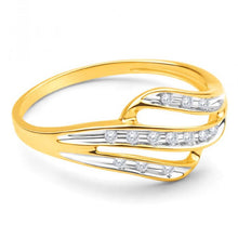 Load image into Gallery viewer, 9ct Yellow Gold Diamond Alluring Ring