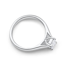 Load image into Gallery viewer, 18ct White Gold Solitaire Ring With 0.5 Carat 4 Claw Set Diamond