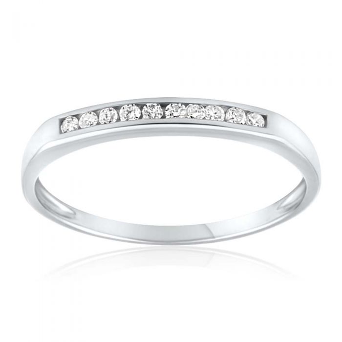 9ct White Gold Divine Diamond Ring