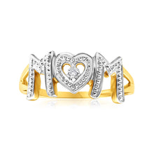 Load image into Gallery viewer, 9ct Yellow Gold Beautiful Diamond Ring