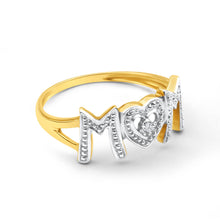 Load image into Gallery viewer, 9ct Yellow Gold Beautiful Diamond Ring
