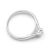 18ct White Gold Solitaire Ring With 0.3 Carat Diamond