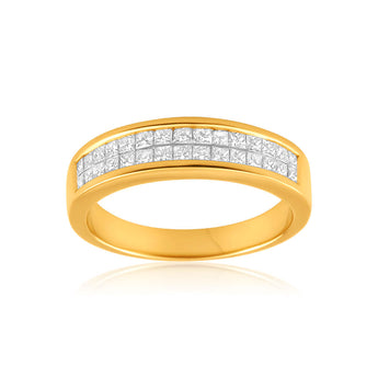 18ct Yellow Gold 'Yasmine' Ring With 0.75 Carats Of Diamonds