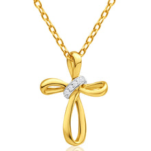 Load image into Gallery viewer, 9ct Yellow Gold Enticing Diamond Pendant