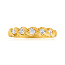 Load image into Gallery viewer, 9ct Yellow Gold Diamond Promise Ring