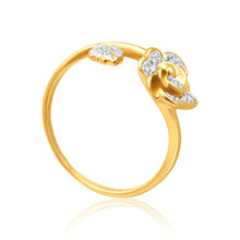 Load image into Gallery viewer, 9ct Yellow Gold Gorgeous Bead Diamond Ring