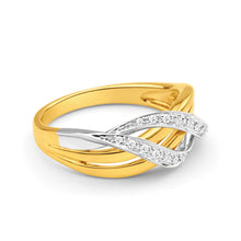 Load image into Gallery viewer, 9ct Yellow Gold &amp; White Gold Diamond Ring