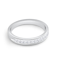 Load image into Gallery viewer, 9ct White Gold Channel Set Diamond Ring