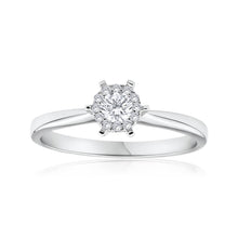 Load image into Gallery viewer, 18ct White Gold Ring With 0.25 Carats Of Claw Set Diamonds