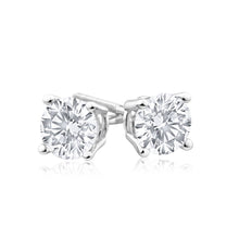 Load image into Gallery viewer, 18ct White Gold Stud Earrings With 0.75 Carats Of Diamonds