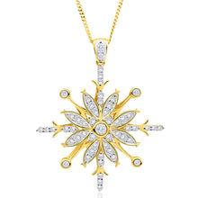 Load image into Gallery viewer, 9ct Yellow Gold Magnificent 1 Carat Diamond Pendant on 45cm Chain
