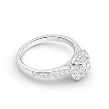 Load image into Gallery viewer, 18ct White Gold 1 Carat Diamond Halo Ring