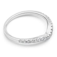 Load image into Gallery viewer, 18ct White Gold &#39;Carina&#39; Contour Ring With 0.2 Carats Of Diamonds